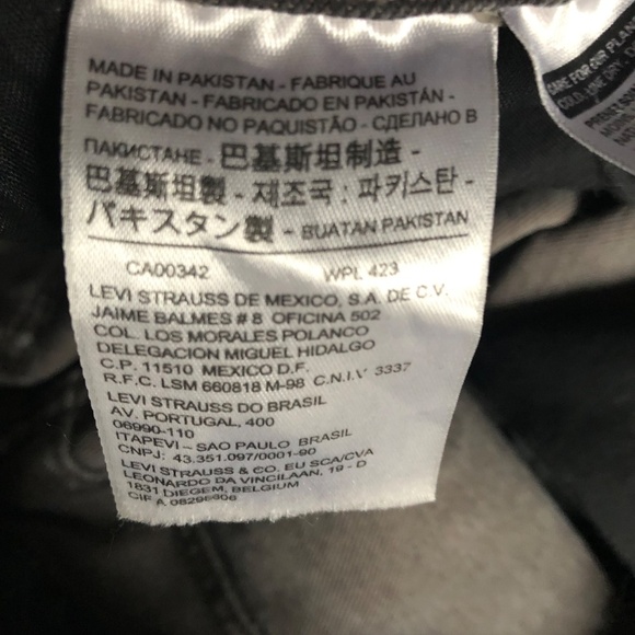 Levi’s 711 Skinny Size 28 Charcoal Color Jeans - Picture 13 of 14